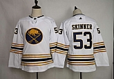 Youth Sabres 53 Jeff Skinner White 50th anniversary Adidas Jersey,baseball caps,new era cap wholesale,wholesale hats